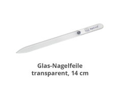 Glas Nagelpfeile transparent 14 cm
